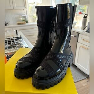 Women’s rain boots by lemon jelly size 39 like new